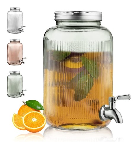 Glass beverage dispenser 8l - beverage,