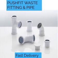 Pushfit Plumbing Fittings Push Fit Push Fit Waste PIPE FITTINGS BLACK &White