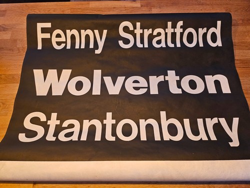 Vintage bus destination blind - destination,