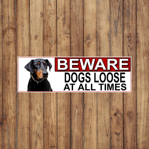 Doberman pinscher beware dogs - pinscher,
