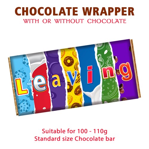 Leaving chocolate bar wrapper - chocolate,