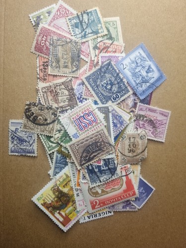 Vintage worldwide postage - worldwide,