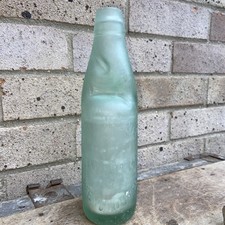 THE PHOENIX AREATED WATER CO WEYMOUTH  GLASS BOTTLE WITH MARBLE INSIDE RARE