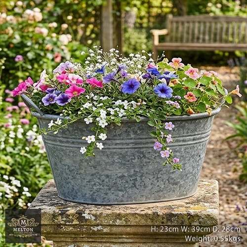 Vintage style galvanised - style,