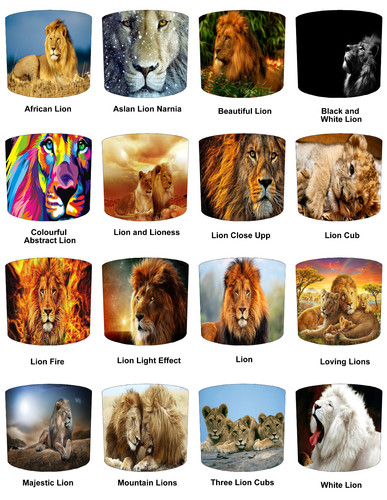 Lions jungle animals lampshade - jungle,