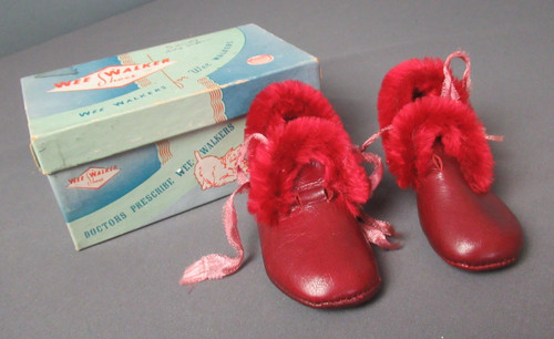 Vintage red baby pre walker - vintage,