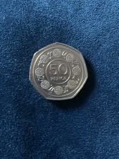 1988 Gibraltar Candytuft Flowers 50p Coin