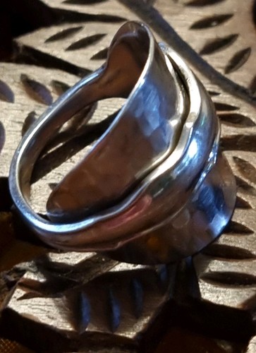 Silver ring made from - from, sterling
