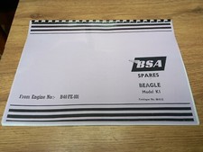 BSA BEAGLE K1 PARTS CATALOGUE