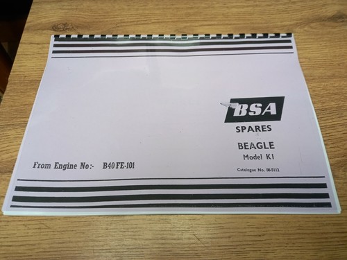 Bsa beagle parts - parts, catalogue