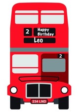 Personalised London Bus
