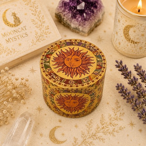 Metal sun herb grinder - sun, boho