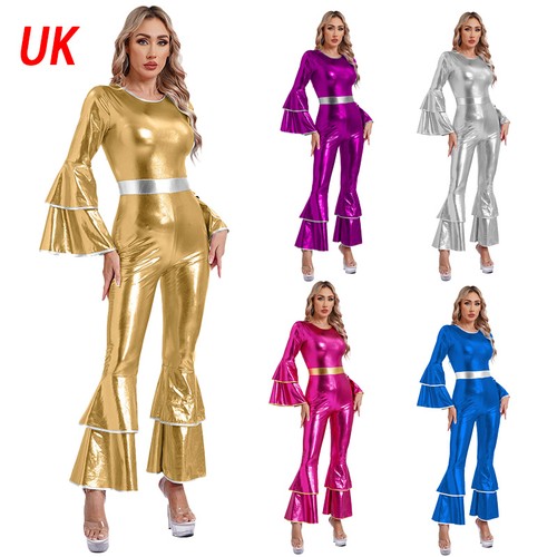 Womens 70s disco metallic - womens,