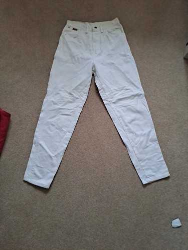 White ladies wrangler jeans - white,