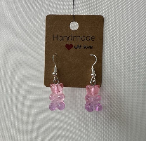 Gummy bear earrings baby - baby, pink