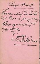 WILKIE BARD & JULIA NEILSON Famous Early Music Hall Entertainers Signed page