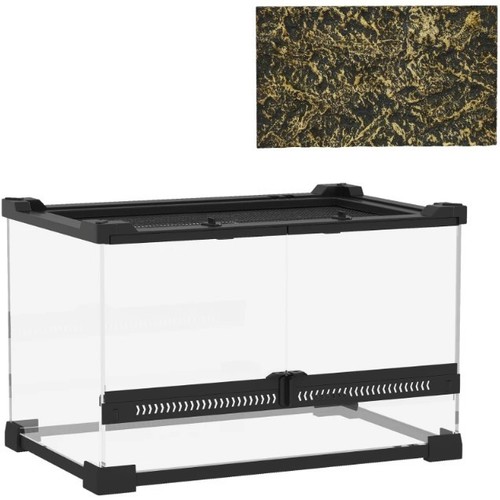 Pawhut glass terrarium reptile - pawhut,