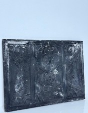 Vintage  Plaster Cast Russian Orthodox Icon Triptych – Christ & Angels