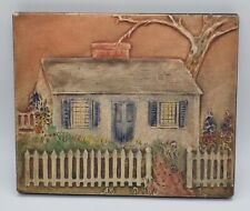 Rare Vintage Alice Cranston Fenner Tile New Preston CT ACF House Scene 
