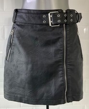 SIZE 10 TOPSHOP BLACK PLEATHER