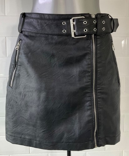 Size topshop black pleather - size,