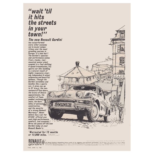 1961 renault gordini hits - 1961, gordini: