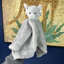 MOON & STARS TJM GREY ELEPHANT BABY SOFT PLUSH COMFORTER BLANKIE bnwot