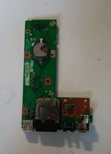 ASUS A52F - K52F - K52J  Power Button , LAN CMOS Card Reader Board  60-NXMDC1000