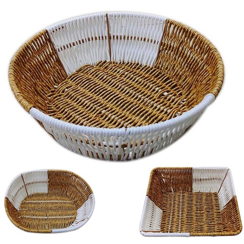 Wicker bamboo basket kitchen - wicker,