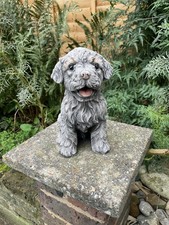 Scruffy Dog Statue - Garden