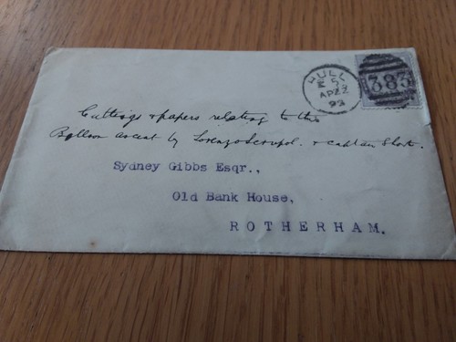 1892 postal envelope - envelope, franked