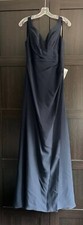 BNWT Size 18 Sorella Vita Navy Blue Long Dress Bridesmaid, Ball, Formal Gown 