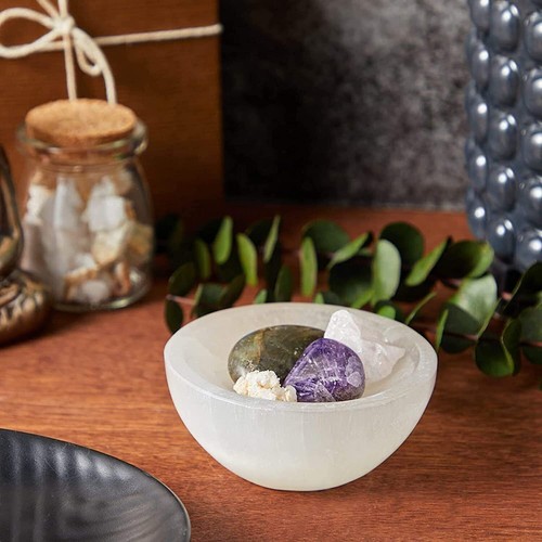 Selenite crystal charging bowl - crystal,