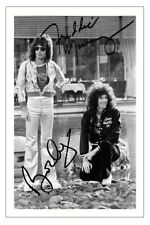 FREDDIE MERCURY & BRIAN MAY Signed Autograph 6x4 PHOTO Signature Print QUEEN