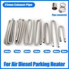 60cm - 300cm Air Diesel Parking Heater Stainless Steel Exhaust Pipe Tube Gas @