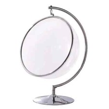 Retro Hanging Bubble Chair Dark Grey Cushions Floating Acrylic Egg Seat