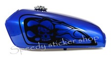 2x skull Fuel Tank Decals