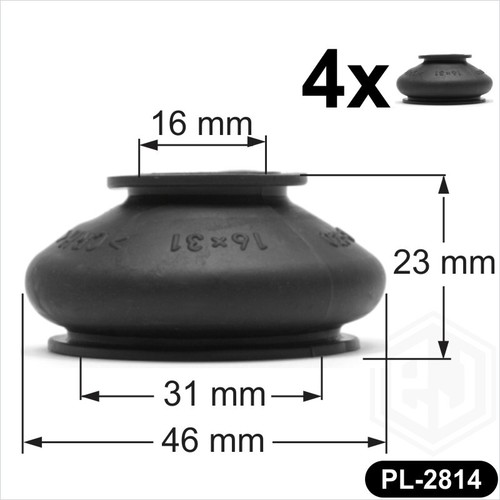 Rubber ball joint dust - rubber, cover