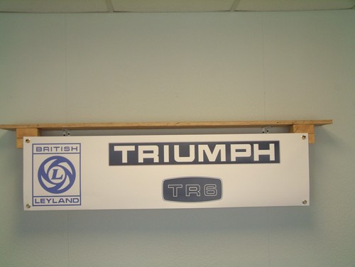 Triumph tr6 banner british - triumph,