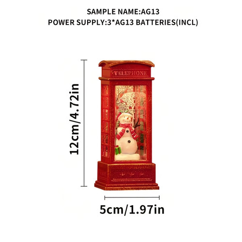 Christmas phone booth - christmas,