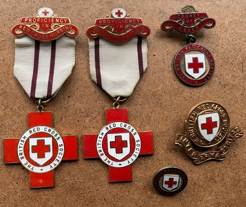 Red cross medals - and, badges