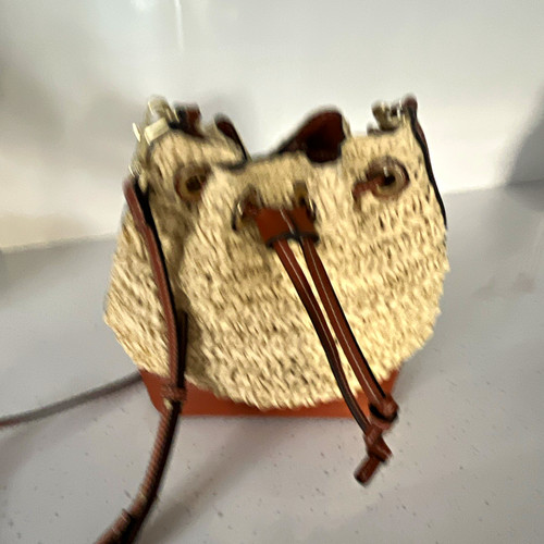 Beige brown straw faux - m&s, &