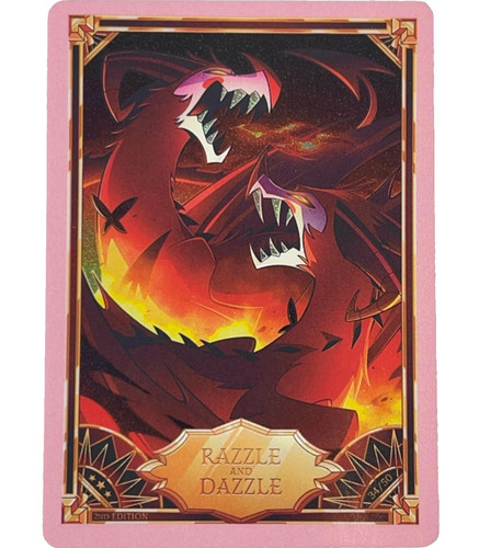 Hazbin hotel trading card - card,