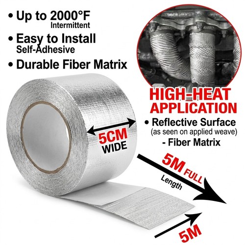5cm silver exhaust heat - 5m*5cm,