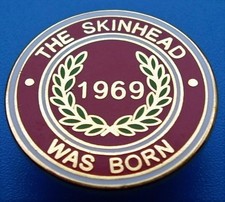 SKA REGGAE SKINHEAD BADGE -