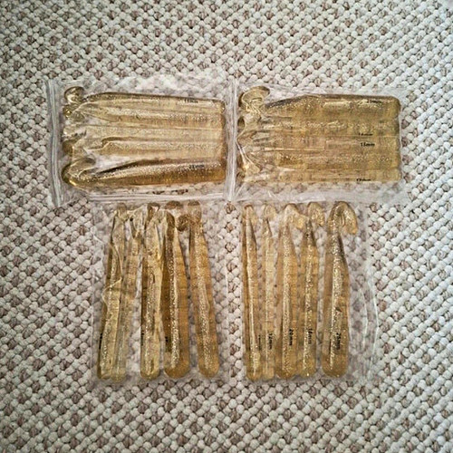 Clear gold glitter - clear/gold, jumbo