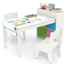 COSTWAY Kids Art Table&Chairs