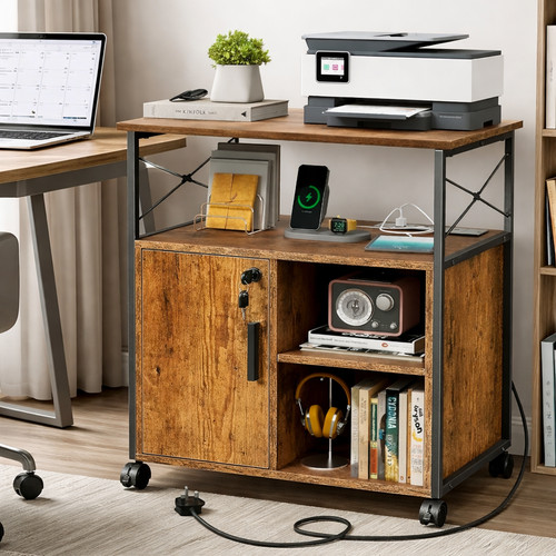 Filing cabinet printer stand - cabinet,