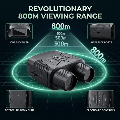 Digital binoculars night - 4k,