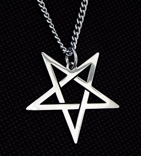 Steel open inverted - open, pentagram